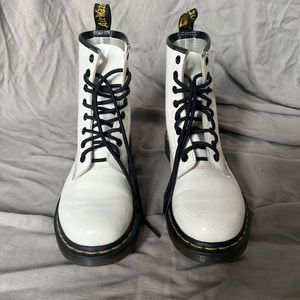 White Dr Martins